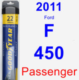 Passenger Wiper Blade for 2011 Ford F-450 - Assurance