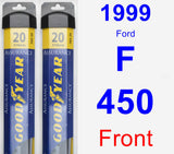 Front Wiper Blade Pack for 1999 Ford F-450 - Assurance