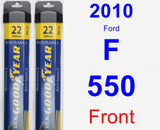 Front Wiper Blade Pack for 2010 Ford F-550 - Assurance