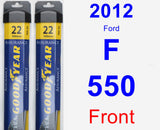 Front Wiper Blade Pack for 2012 Ford F-550 - Assurance