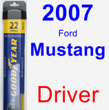 Driver Wiper Blade for 2007 Ford Mustang - Assurance