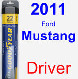 Driver Wiper Blade for 2011 Ford Mustang - Assurance