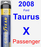 Passenger Wiper Blade for 2008 Ford Taurus X - Assurance