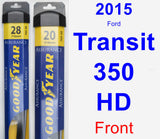 Front Wiper Blade Pack for 2015 Ford Transit-350 HD - Assurance