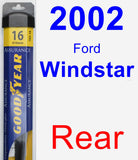 Rear Wiper Blade for 2002 Ford Windstar - Assurance