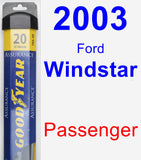 Passenger Wiper Blade for 2003 Ford Windstar - Assurance