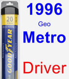 Driver Wiper Blade for 1996 Geo Metro - Assurance