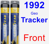 Front Wiper Blade Pack for 1992 Geo Tracker - Assurance