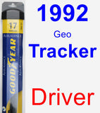 Driver Wiper Blade for 1992 Geo Tracker - Assurance