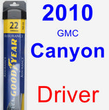 Driver Wiper Blade for 2010 GMC Canyon - Assurance