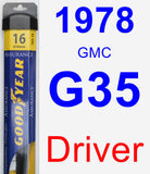 Driver Wiper Blade for 1978 GMC G35 - Assurance