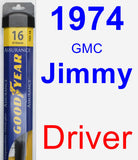 Driver Wiper Blade for 1974 GMC Jimmy - Assurance