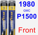 Front Wiper Blade Pack for 1980 GMC P1500 - Assurance