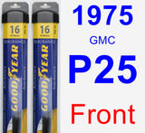 Front Wiper Blade Pack for 1975 GMC P25 - Assurance