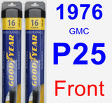 Front Wiper Blade Pack for 1976 GMC P25 - Assurance