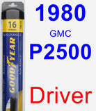 Driver Wiper Blade for 1980 GMC P2500 - Assurance