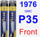 Front Wiper Blade Pack for 1976 GMC P35 - Assurance