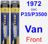 Front Wiper Blade Pack for 1972 GMC P35/P3500 Van - Assurance