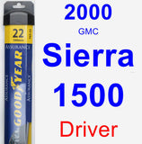 Driver Wiper Blade for 2000 GMC Sierra 1500 - Assurance