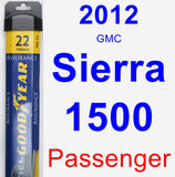 Passenger Wiper Blade for 2012 GMC Sierra 1500 - Assurance