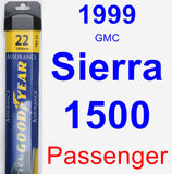 Passenger Wiper Blade for 1999 GMC Sierra 1500 - Assurance