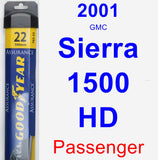 Passenger Wiper Blade for 2001 GMC Sierra 1500 HD - Assurance