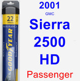 Passenger Wiper Blade for 2001 GMC Sierra 2500 HD - Assurance