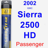 Passenger Wiper Blade for 2002 GMC Sierra 2500 HD - Assurance