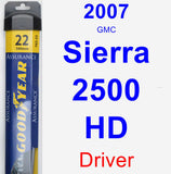 Driver Wiper Blade for 2007 GMC Sierra 2500 HD - Assurance