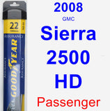 Passenger Wiper Blade for 2008 GMC Sierra 2500 HD - Assurance