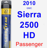 Passenger Wiper Blade for 2010 GMC Sierra 2500 HD - Assurance