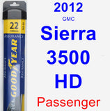 Passenger Wiper Blade for 2012 GMC Sierra 3500 HD - Assurance