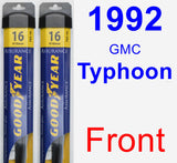 Front Wiper Blade Pack for 1992 GMC Typhoon - Assurance