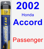 Passenger Wiper Blade for 2002 Honda Accord - Assurance