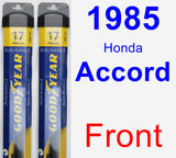 Front Wiper Blade Pack for 1985 Honda Accord - Assurance