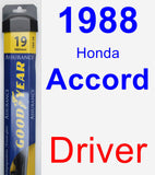 Driver Wiper Blade for 1988 Honda Accord - Assurance