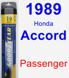 Passenger Wiper Blade for 1989 Honda Accord - Assurance