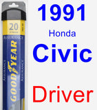 Driver Wiper Blade for 1991 Honda Civic - Assurance