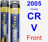 Front Wiper Blade Pack for 2005 Honda CR-V - Assurance