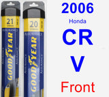 Front Wiper Blade Pack for 2006 Honda CR-V - Assurance