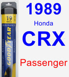 Passenger Wiper Blade for 1989 Honda CRX - Assurance