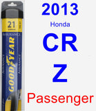 Passenger Wiper Blade for 2013 Honda CR-Z - Assurance