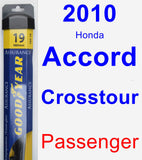 Passenger Wiper Blade for 2010 Honda Accord Crosstour - Assurance