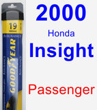 Passenger Wiper Blade for 2000 Honda Insight - Assurance