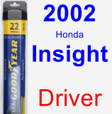 Driver Wiper Blade for 2002 Honda Insight - Assurance