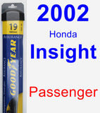 Passenger Wiper Blade for 2002 Honda Insight - Assurance