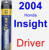 Driver Wiper Blade for 2004 Honda Insight - Assurance