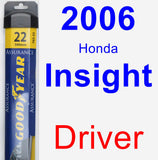 Driver Wiper Blade for 2006 Honda Insight - Assurance