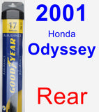 Rear Wiper Blade for 2001 Honda Odyssey - Assurance