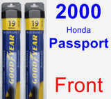 Front Wiper Blade Pack for 2000 Honda Passport - Assurance